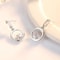 Elegant Spring Water CZ Earrings Sterling Silver Womens Jewelry Cubic Zirconia 1