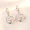 Elegant Spring Water CZ Earrings Sterling Silver Womens Jewelry Cubic Zirconia 3