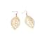 Bohemian Retro Earrings For Women Fashion Jewelry With Hollow Leaf Tassel Design 4