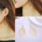 Bohemian Retro Earrings For Women Fashion Jewelry With Hollow Leaf Tassel Design 1