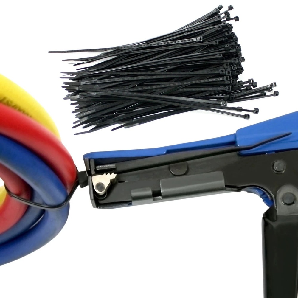 Industrial Zip Tie Gun Tension Fastening Tool For 1 Motion Tie CutOff Cable Ties 8