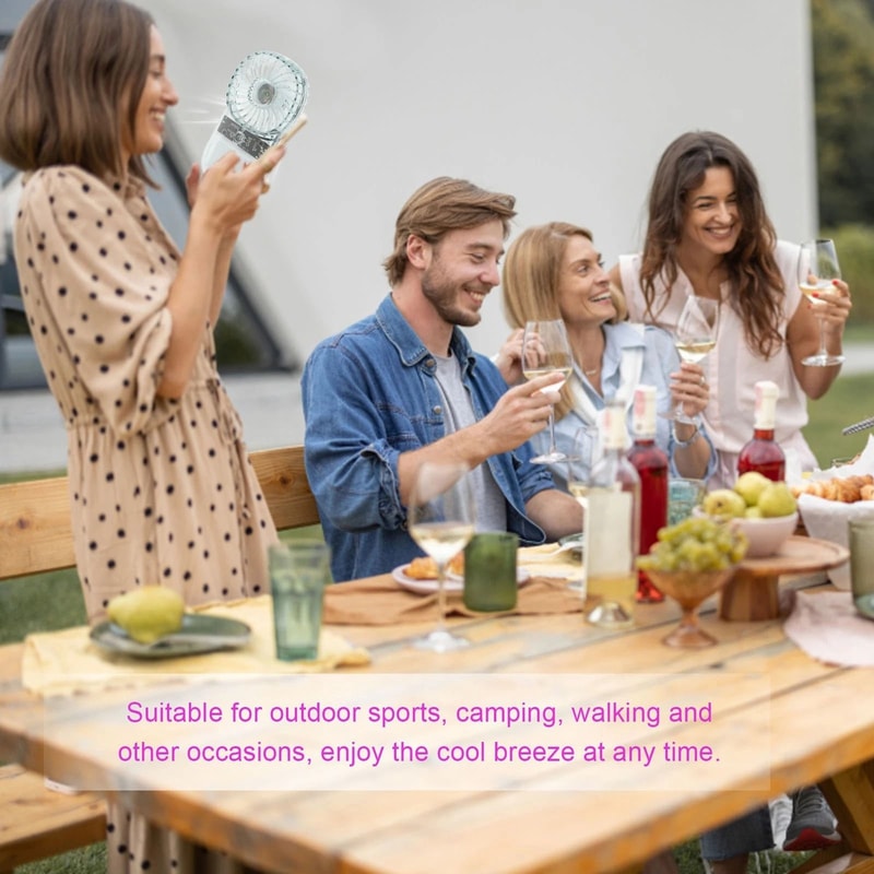 Mini USB Rechargeable Fan For Outdoor Activities Camping And Travel 5