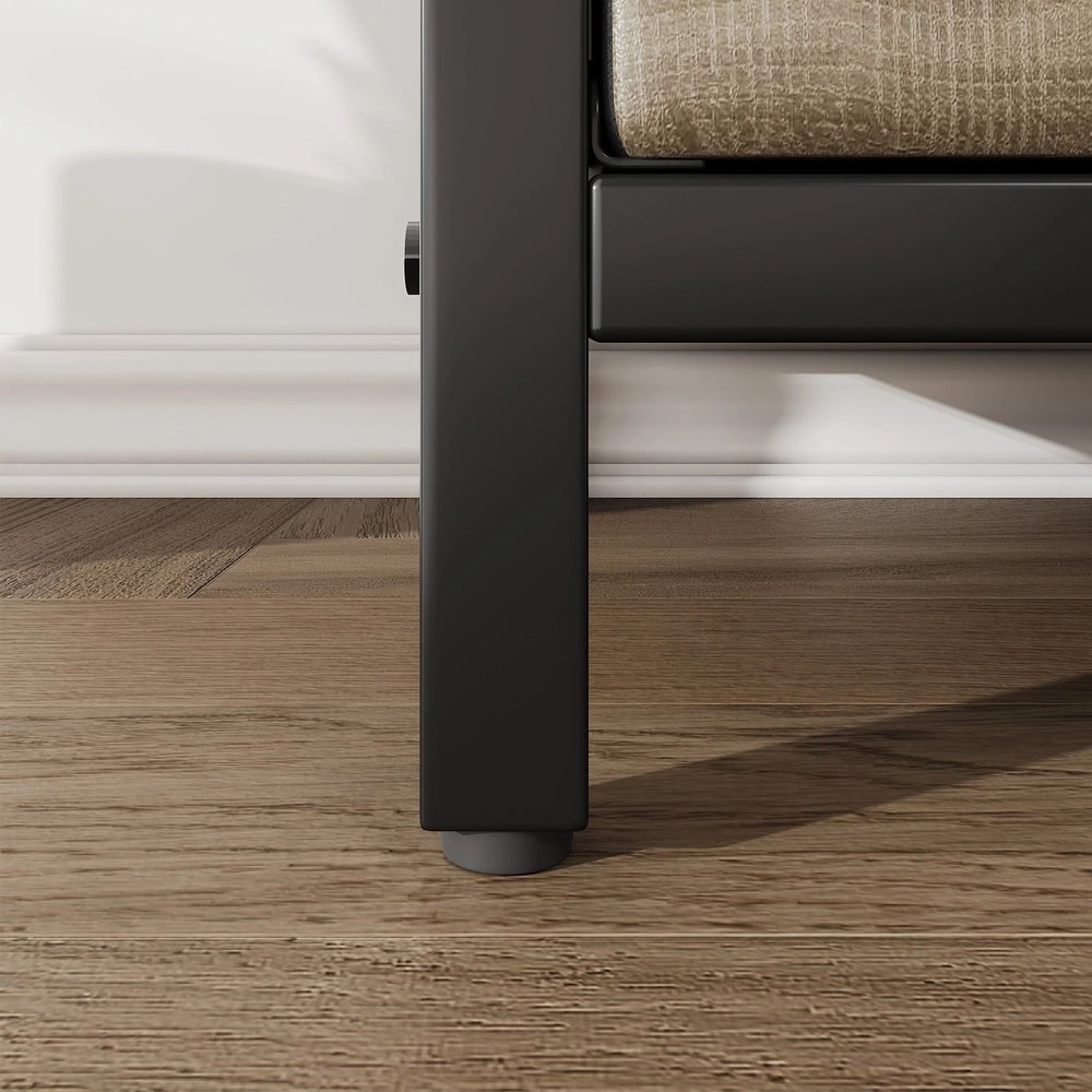 Nightstand With Charging Station USB Outlets For Bedroom With Fabric Drawers 2