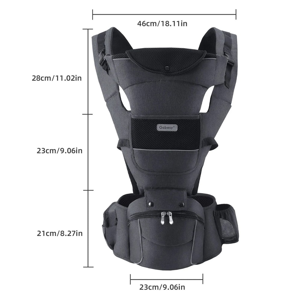 Baby Carrier With Hip Seat For Newborn Removable Plate SafetyFirst Design 10