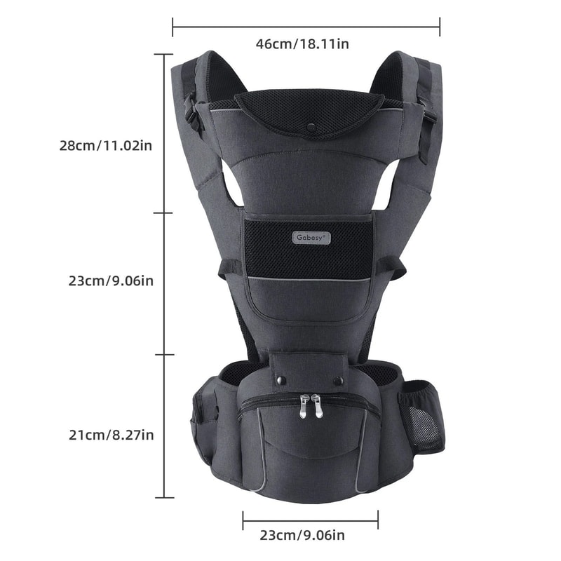 Baby Carrier With Hip Seat For Newborn Removable Plate SafetyFirst Design 10