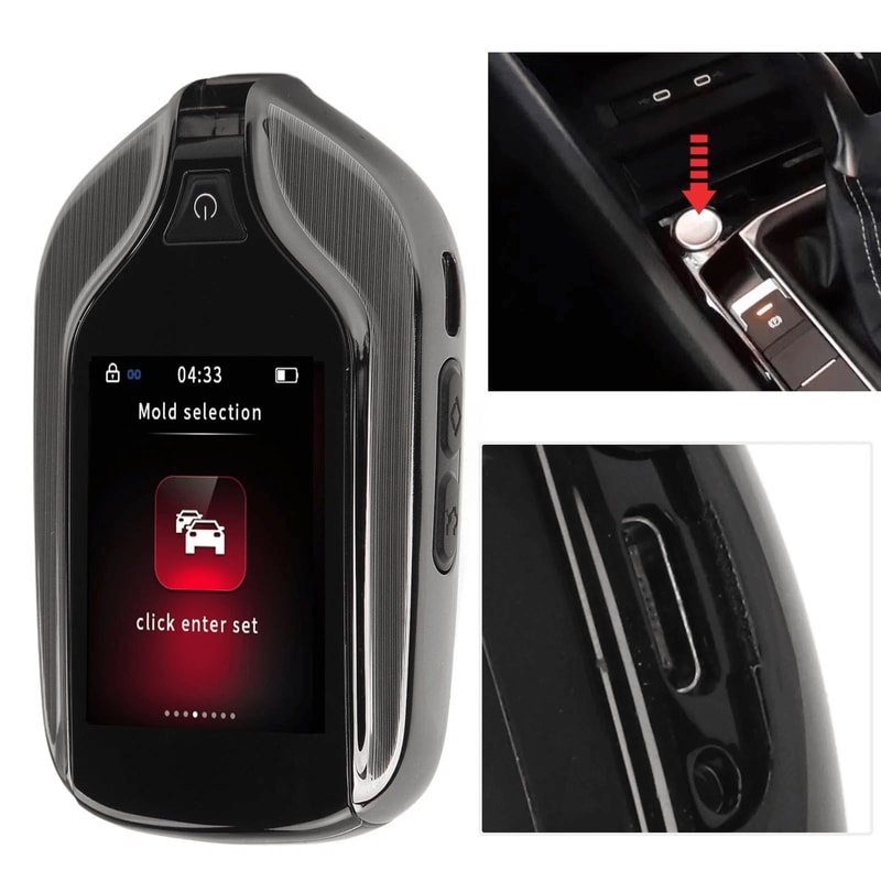 Universal Smart Remote Car Key LCD Touch Keyless Entry Replacement 1