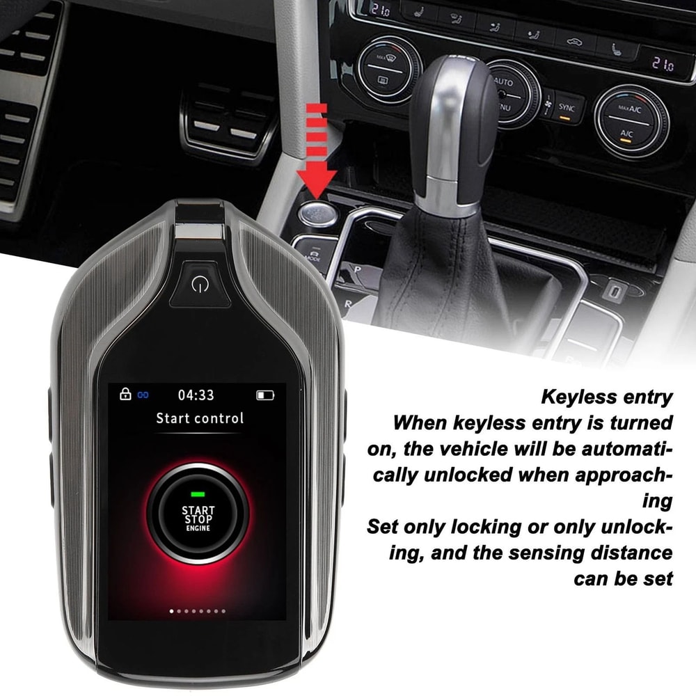 Universal Smart Remote Car Key LCD Touch Keyless Entry Replacement 3
