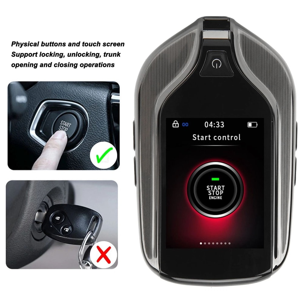 Universal Smart Remote Car Key LCD Touch Keyless Entry Replacement 6