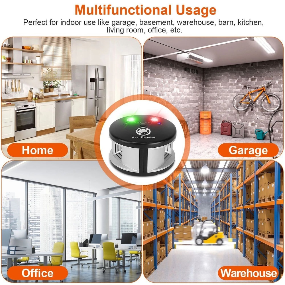 Ultrasonic Pest Repeller Effective Plug In Mouse Chaser Pest Control 2