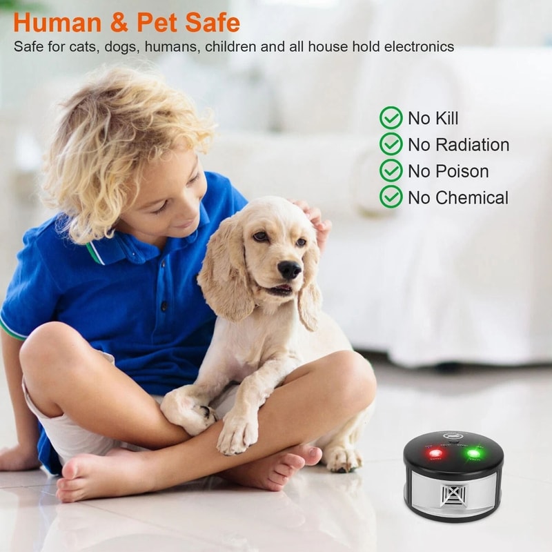 Ultrasonic Pest Repeller Effective Plug In Mouse Chaser Pest Control 3