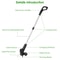 Electric Weed Grass Trimmer Mower Portable Lawn Edger For Garden Maintenance 7