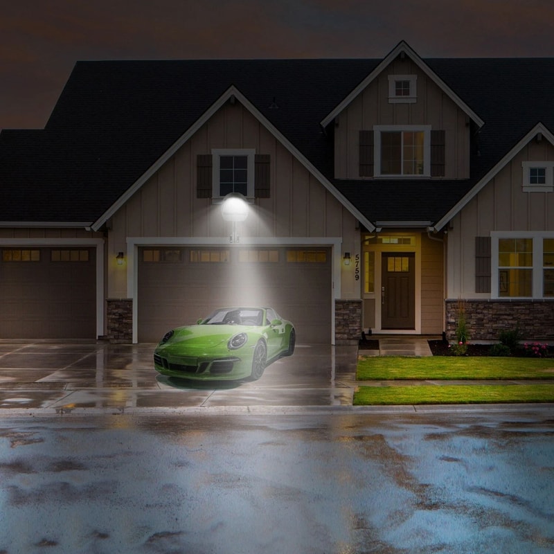 Outdoor LED Street Light Dusk To Dawn Sensor Waterproof Security Lighting 1