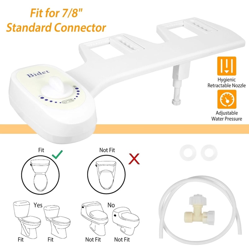 Adjustable CleanClear Rear End Bidet Fresh Water Wash For Comfort 7