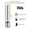 Electric Salt Pepper Grinder Mill Set Adjustable Stainless Steel One Touch Operation 8