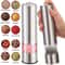 Electric Salt Pepper Grinder Mill Set Adjustable Stainless Steel One Touch Operation 10