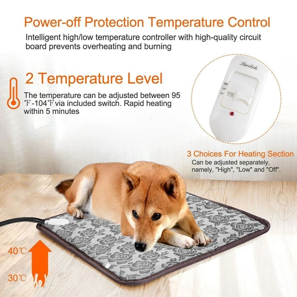 Pet Heating Pad For Cats And Dogs Electric Outdoor Warming Mat With Chew Resistant Design 6