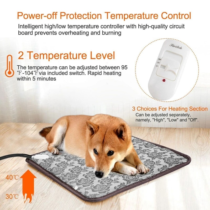 Pet Heating Pad For Cats And Dogs Electric Outdoor Warming Mat With Chew Resistant Design 6