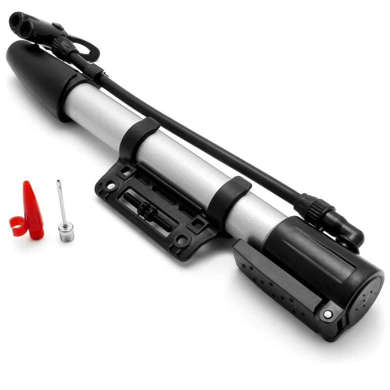 Portable Mini Bike Pump With Presta Schrader Valve Compact Bicycle Tire Inflator 8