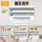 Wall Mounted Paper Towel Holder Triple Roll Dispenser For Kitchen Cling Film And Tinfoil Storage 6