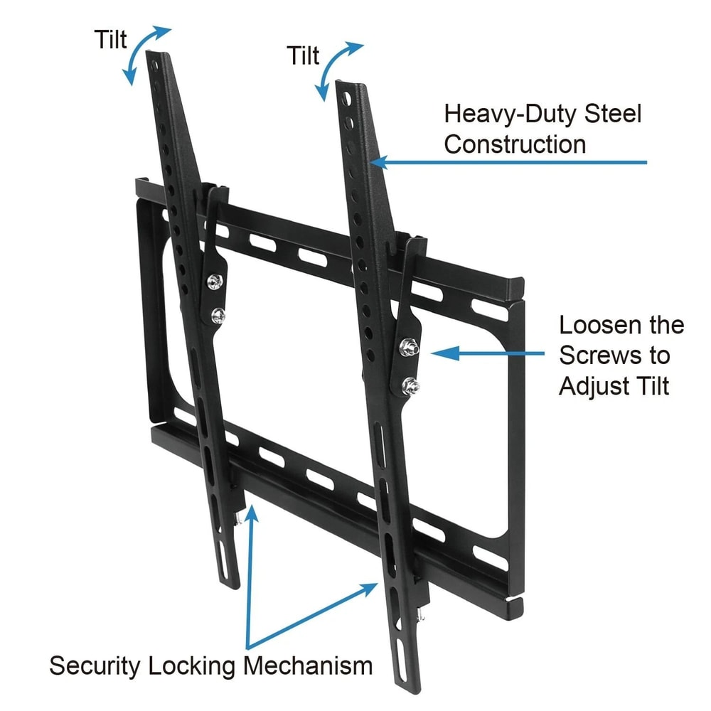 Flat TV Wall Mount Bracket With Tilt Swivel For TVs Adjustable Secure And SpaceSaving Mounting So 5