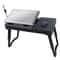Foldable Laptop Table With Cooling Fan Light Portable Desk Stand For Bed Sofa Or Office Use 0