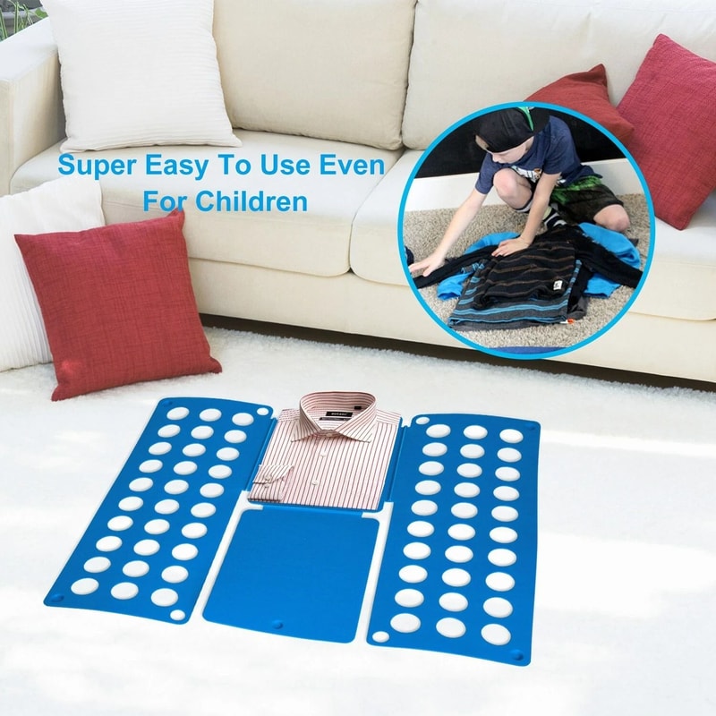 Fast Fold Laundry Organizer Board For Adult T Shirts Clothes Folder Folding Board For Easy And Effi 8