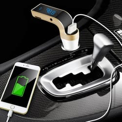 handsfree wireless fm transmitter car kit with mp3 player and usb charger for easy car audio connectivity