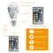 RGB LED Light Bulb Colors Mood Lighting Bulb With Remote Control 9
