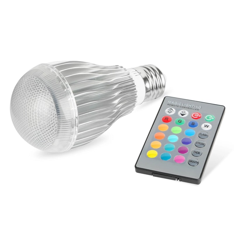 RGB LED Light Bulb Colors Mood Lighting Bulb With Remote Control 11