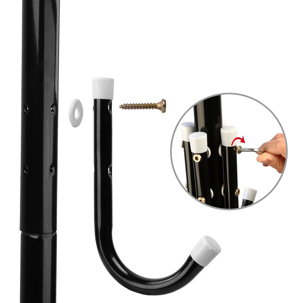 Hooks Freestanding Coat Rack Metal Coat Rack Stand For Entryway Storage Organizer 2