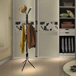 hooks freestanding coat rack metal coat rack stand for entryway storage organizer
