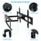 Full Motion TV Wall Mount Articulating Swivel Bracket 6