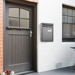 secure lockable wall mount mailbox metal outdoor mail box with keys