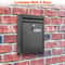 Secure Lockable Wall Mount Mailbox Metal Outdoor Mail Box With Keys 3