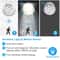 360 Rotating Motion Sensor Light Indoor Wireless LED Wall Lamp 6
