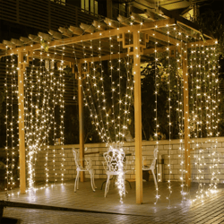warm white fairy curtain lights led decorative string lights for weddings and home decor
