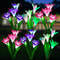 Solar Lily Flower LED Garden Lights Outdoor Pathway 7 Color 11