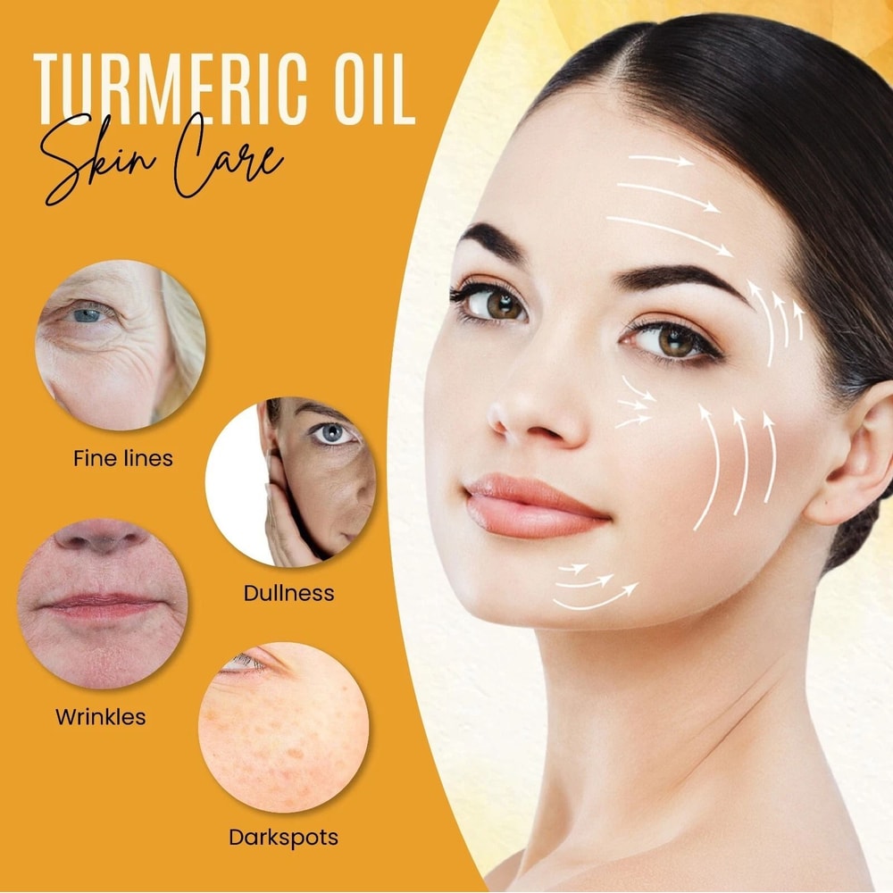 Pure Natural Turmeric Essential Oil Organic Cold Pressed AntiAging Skin Care 7
