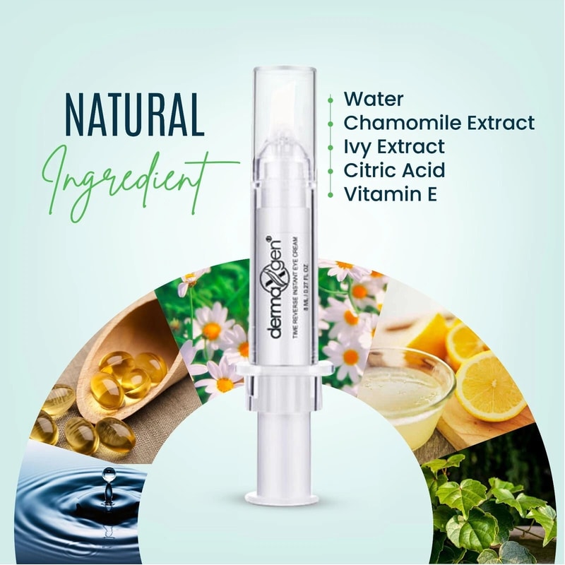 Dermaxgen 60 Second Eye Cream For Dark Circles Puffiness 9