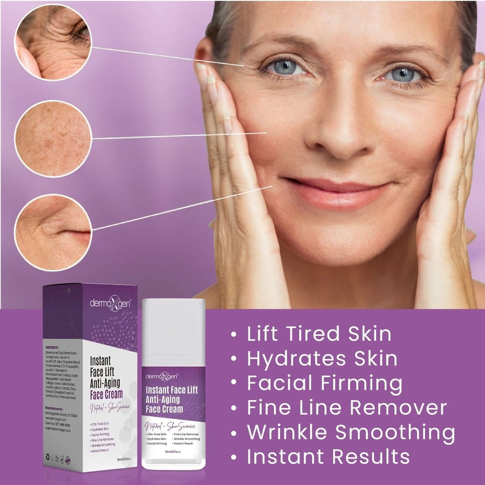 Instant Face Lift Cream Reduces Wrinkles Fine Lines Puffiness Firms Skin 4