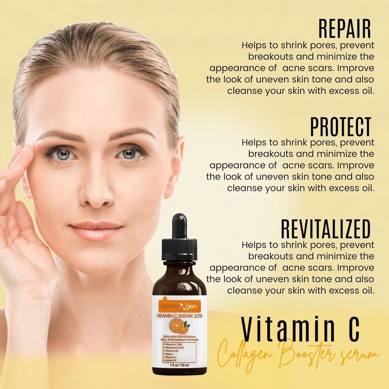 Vitamin C Hyaluronic Acid Anti Wrinkle Serum With Jojoba Oil Vitamin C Brightening And Hydrating S 1