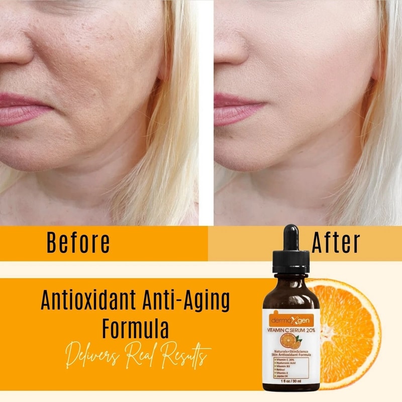 Vitamin C Hyaluronic Acid Anti Wrinkle Serum With Jojoba Oil Vitamin C Brightening And Hydrating S 10