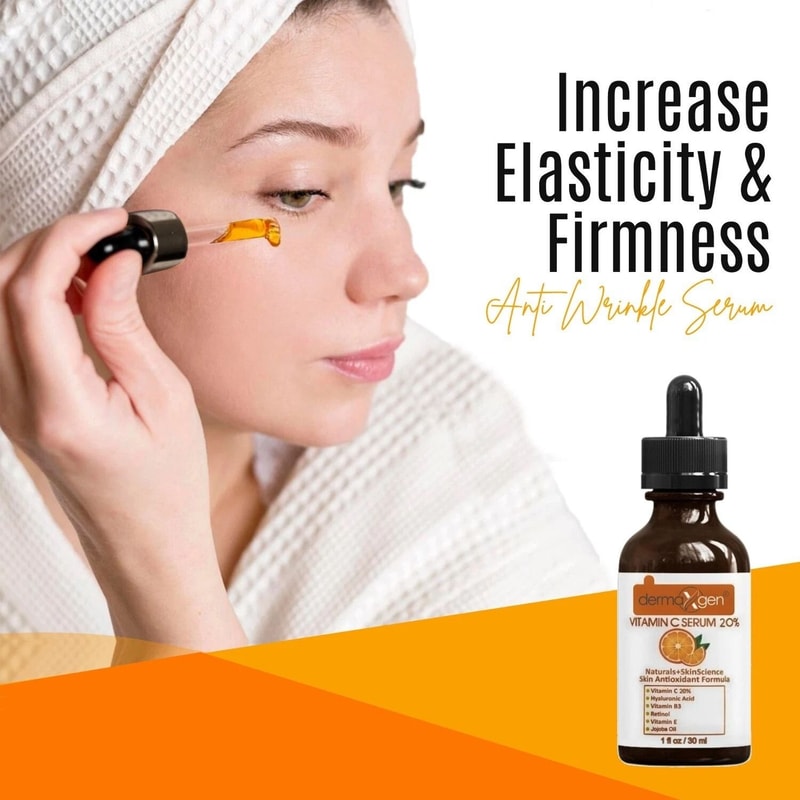 Vitamin C Hyaluronic Acid Anti Wrinkle Serum With Jojoba Oil Vitamin C Brightening And Hydrating S 2