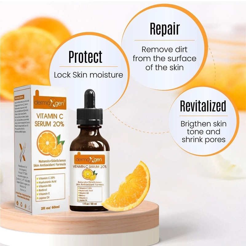 Vitamin C Hyaluronic Acid Anti Wrinkle Serum With Jojoba Oil Vitamin C Brightening And Hydrating S 7
