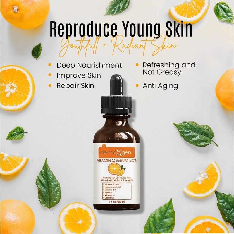 Vitamin C Hyaluronic Acid Anti Wrinkle Serum With Jojoba Oil Vitamin C Brightening And Hydrating S 9