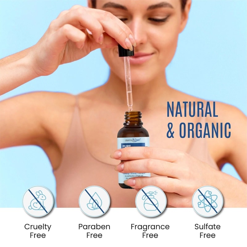 PURE Organic Hyaluronic Acid Serum Anti Aging Wrinkle Reduction 3