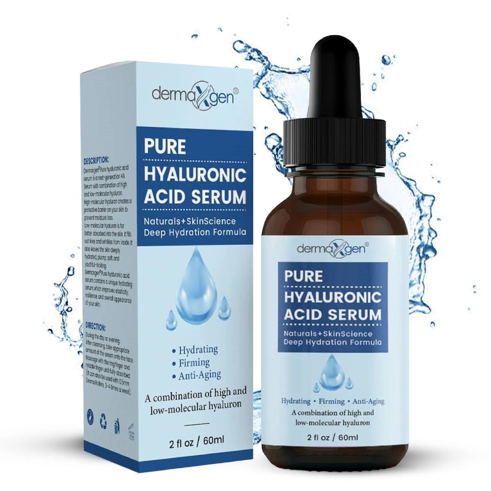 PURE Organic Hyaluronic Acid Serum Anti Aging Wrinkle Reduction 8