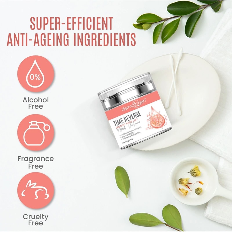 Instant Face Lift Cream Organic AntiWrinkle Firming Solution 4