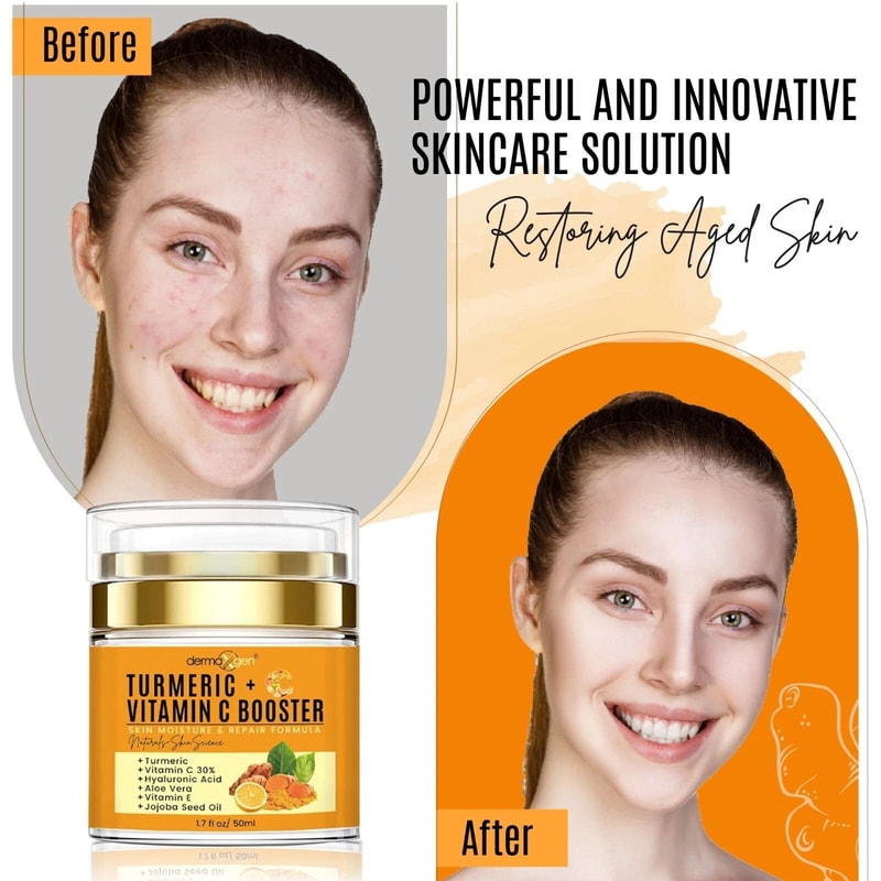 Turmeric Vitamin C Skin Glow Repair Cream Moisturizer For Radiant Youthful Skin 4