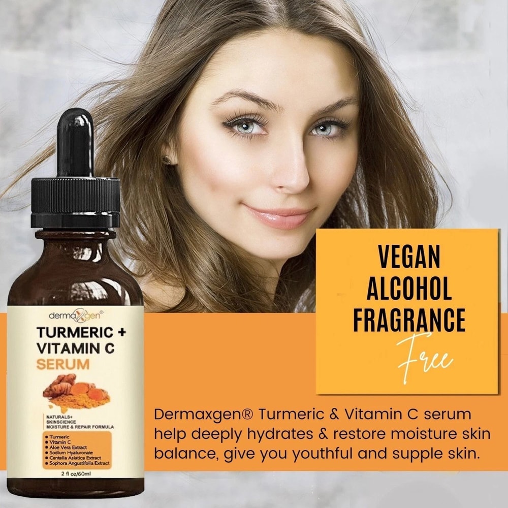 Turmeric Face Serum For Acne Dark Spots And Pigmentation Blemish Corrector Skin Brightener 9